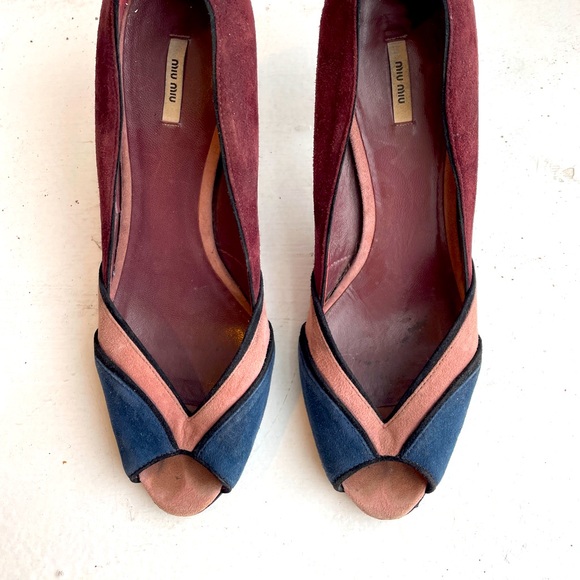 Miu Miu suede heels. Size 38. - Picture 1 of 5